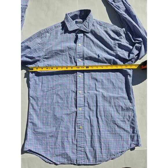 Ralph Lauren Plaid Long Sleeve Button Up Shirt Medium White Pink Easter - Picture 5 of 12